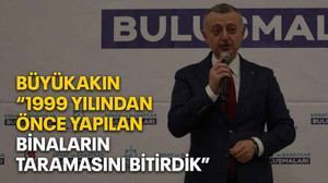 Büyükakın “1999 yılından önce yapılan binaların taramasını bitirdik”